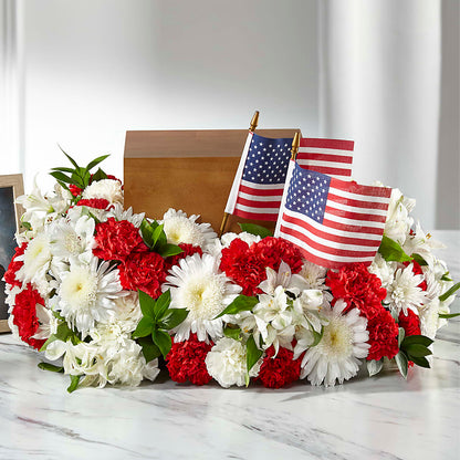 Spirit of Patriotism Cremation Adornment – SYLVIA'S FLORIST, Antioch CA