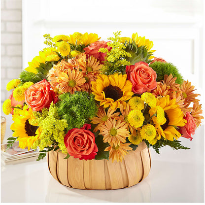 Harvest Sunflower Basket – SYLVIA'S FLORIST, Antioch CA