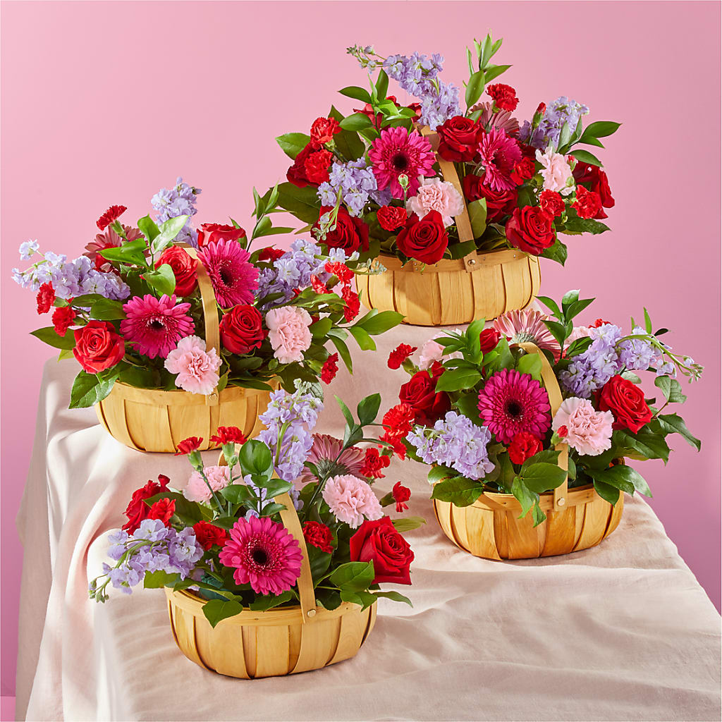 Pink Picnic Basket – SYLVIA'S FLORIST, Antioch CA