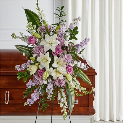 Grateful Hearts Standing Spray – SYLVIA'S FLORIST, Antioch CA