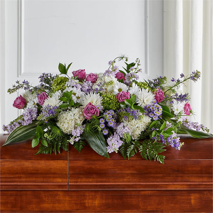 Meadows of Serenity Casket Spray – SYLVIA'S FLORIST, Antioch CA