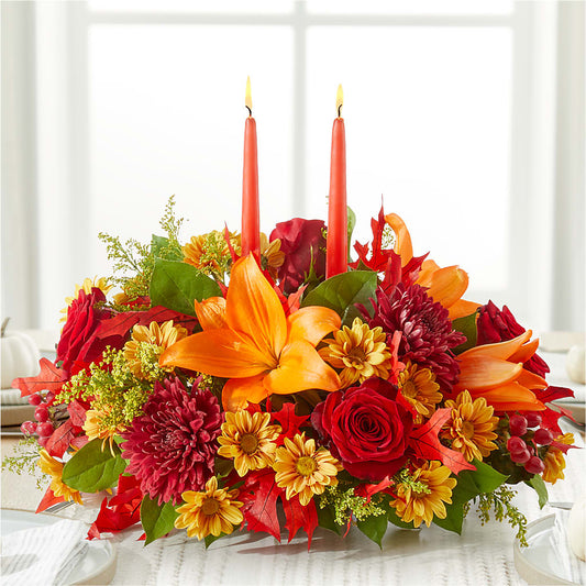 Autumn's Embrace Centerpiece – SYLVIA'S FLORIST, Antioch CA