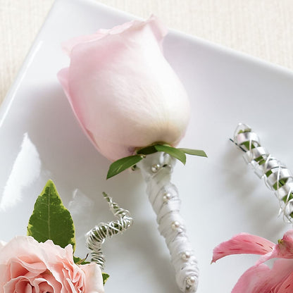 Pink Rose Boutonniere – SYLVIA'S FLORIST, Antioch CA