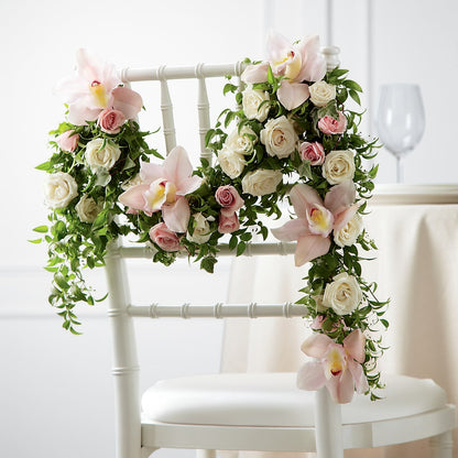 Orchid Rose Chair Décor – SYLVIA'S FLORIST, Antioch CA