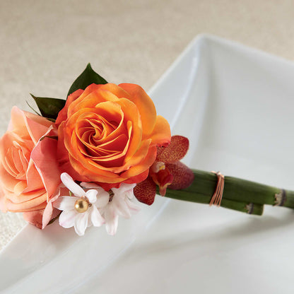 Sunset Dream Boutonniere – SYLVIA'S FLORIST, Antioch CA