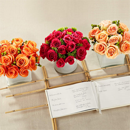 Dawn Rose Centerpiece – SYLVIA'S FLORIST, Antioch CA