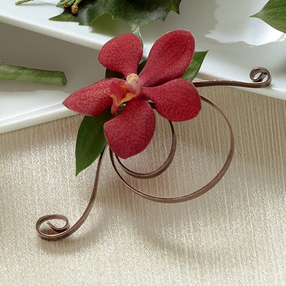 Red Mokara Boutonniere – SYLVIA'S FLORIST, Antioch CA